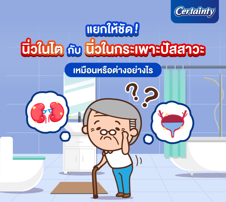 #เซอร์เทนตี้กูรู จะพาสูงวัยไปแยกให้ออกว่า “นิ้วในไต” กับ “นิ่วในกระเพาะ” ปัสสาวะ
แตกต่างกันอย่างไร ทั้งในแง่ของปัจจัยเสี่ยงและอาการ พร้อมวิธีดูแลตัวเองให้ห่างไกล
จากการเกิดนิ่ว